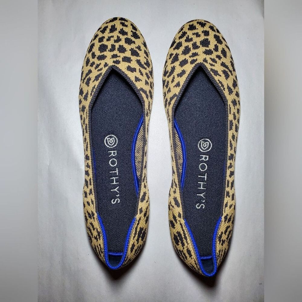 Rothy’s The Flat in Leopard Print - Retired Pattern Size 9